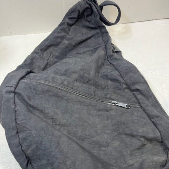 AmeriBag Classic Healthy Back Bag Tote Distressed Nylon Medium (Black) - Picture 7 of 16